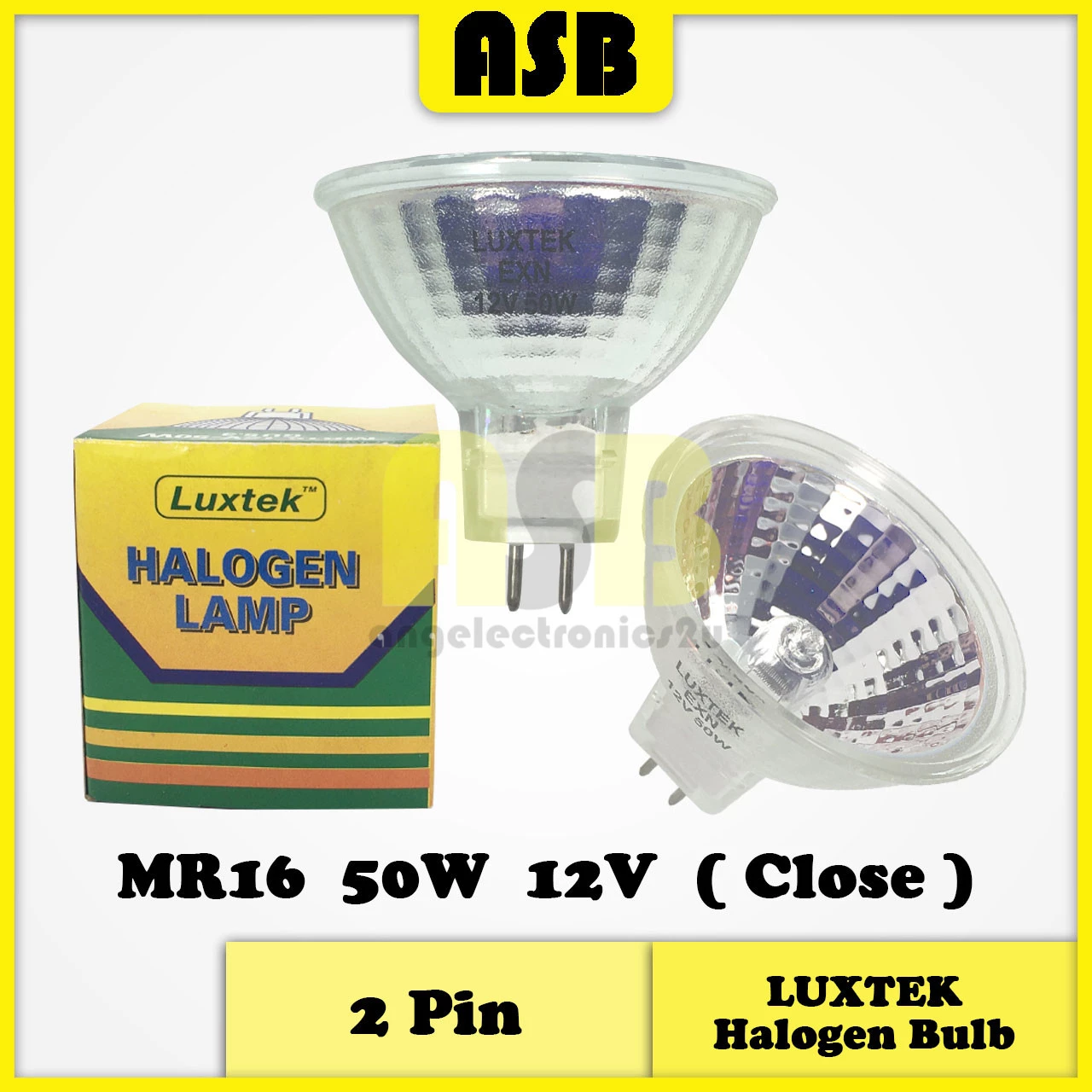 (1pc) LUXTEK Halogen Bulb 2 Pin ( 12V ) ( MR16 ) ( 212001078 )