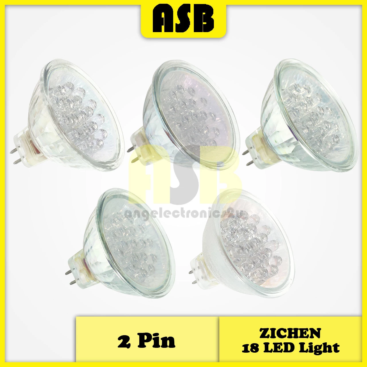 (1pc) ZICHEN MR16 18 LED Light 2 Pin ( AC240V )