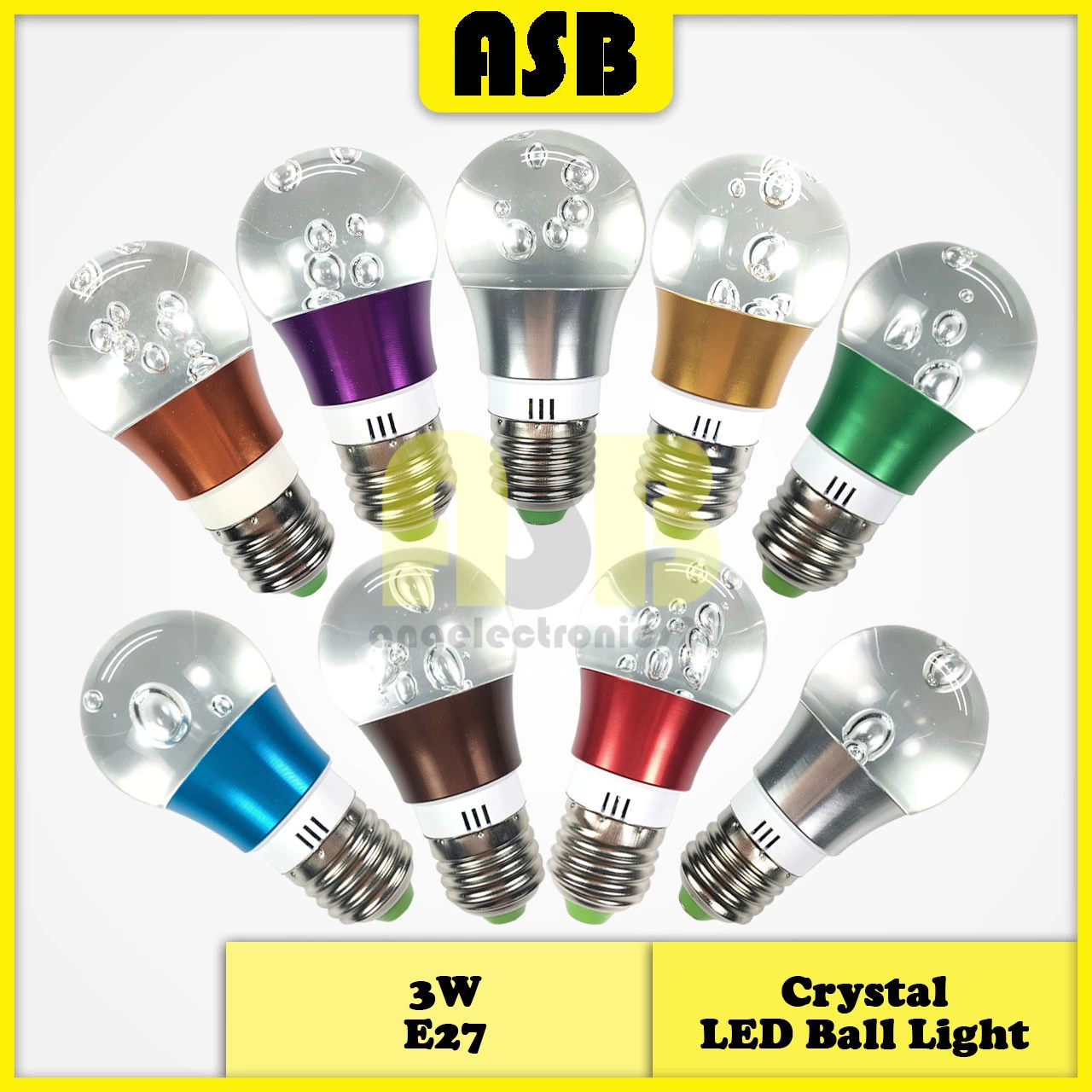Crystal E 27 LED Ball Light  AC230V