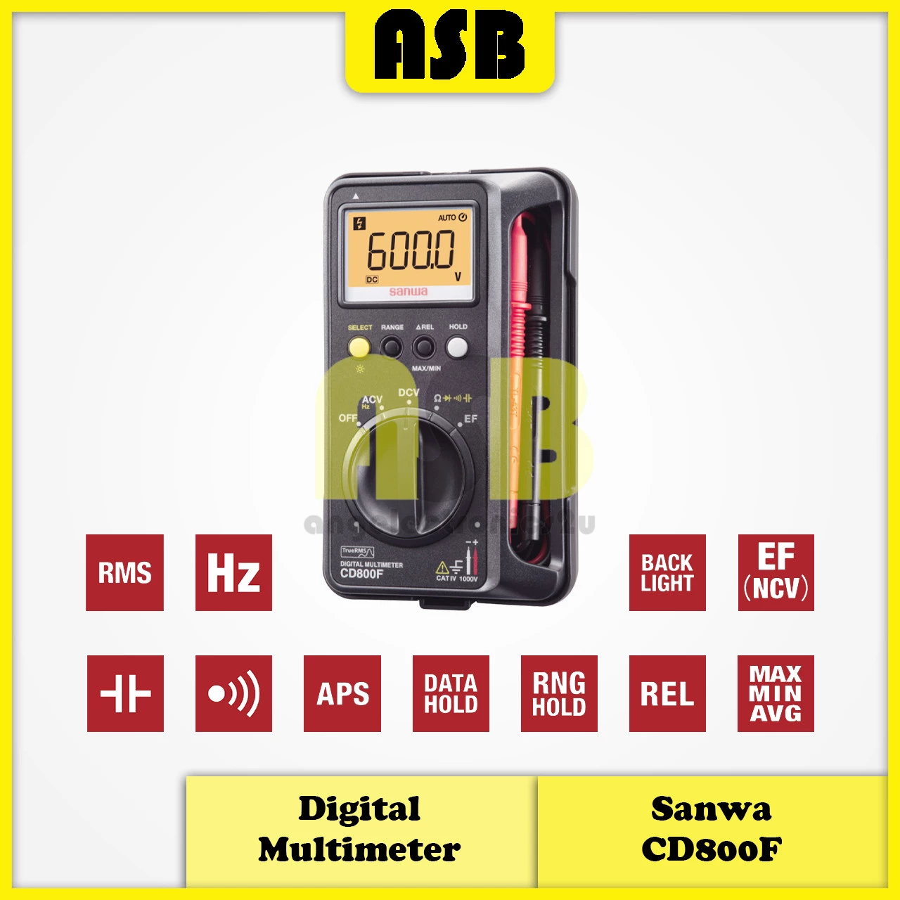 (1pc) Sanwa CD800F Digital Multimeter ( AC / DC 1000V ) ( 362006021 )
