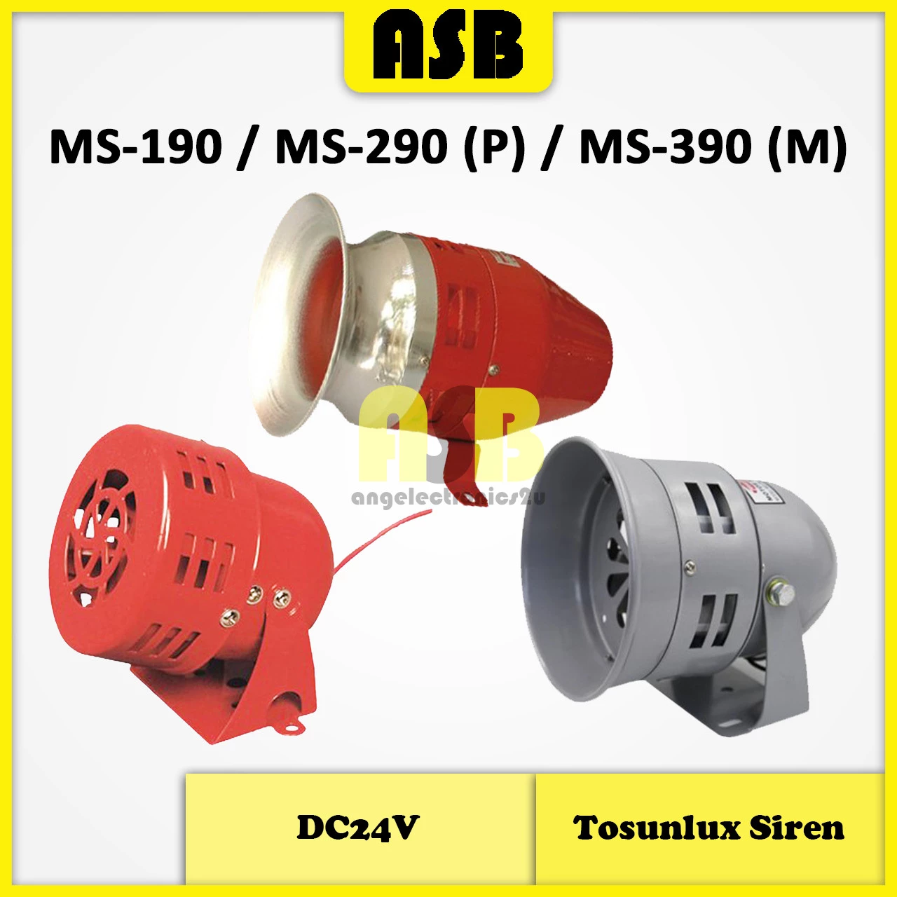 (1pc) Tosunlux Buzzer / Siren DC24V