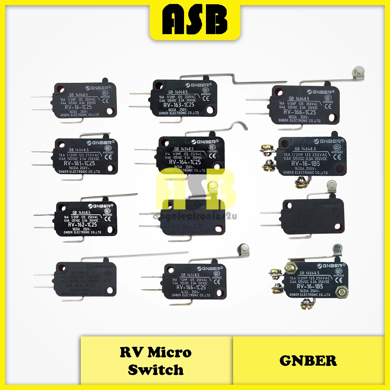 (1pc) GNBER RV Series Industrial Micro Switch