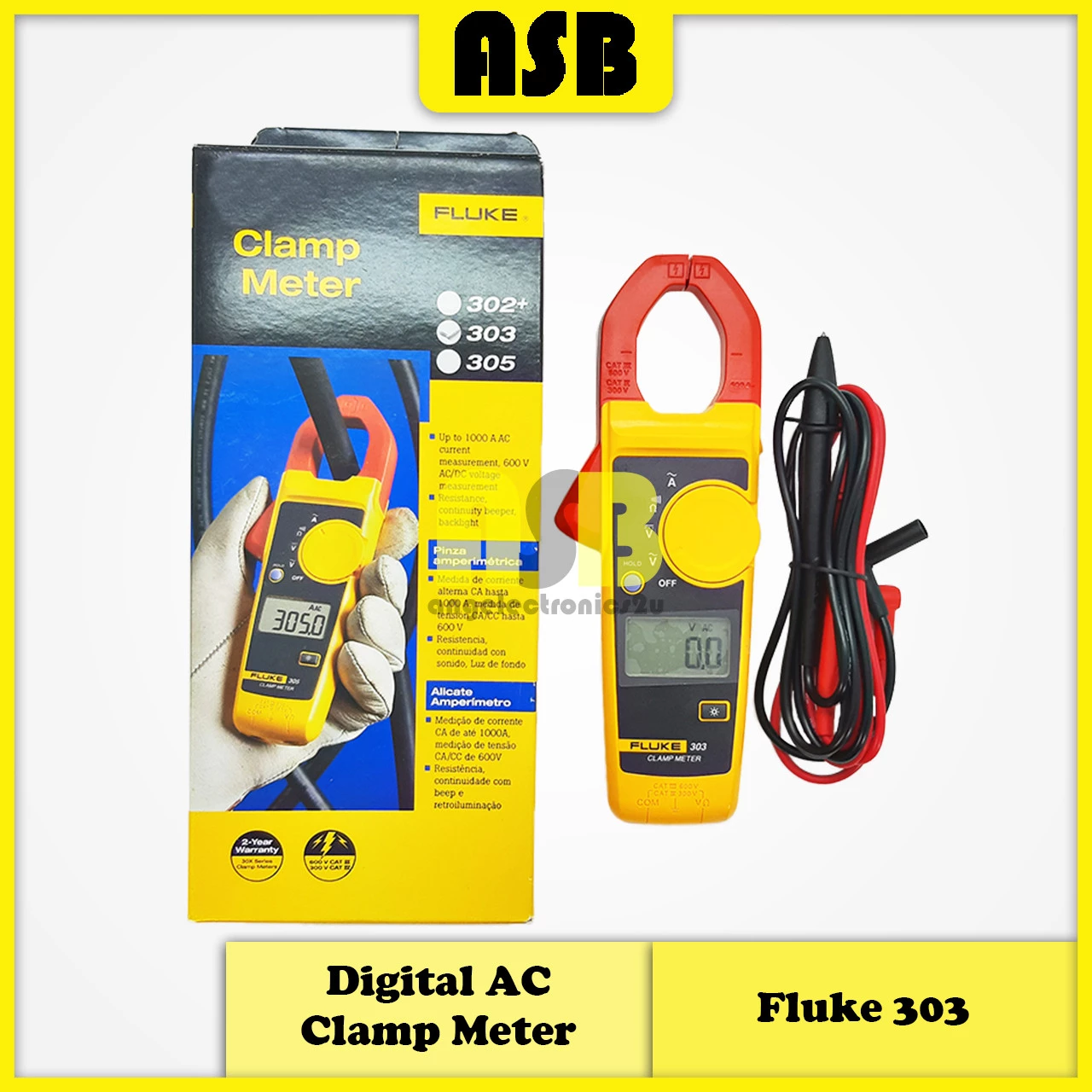 (1pc) Fluke 303 Clamp Meter (362005027)