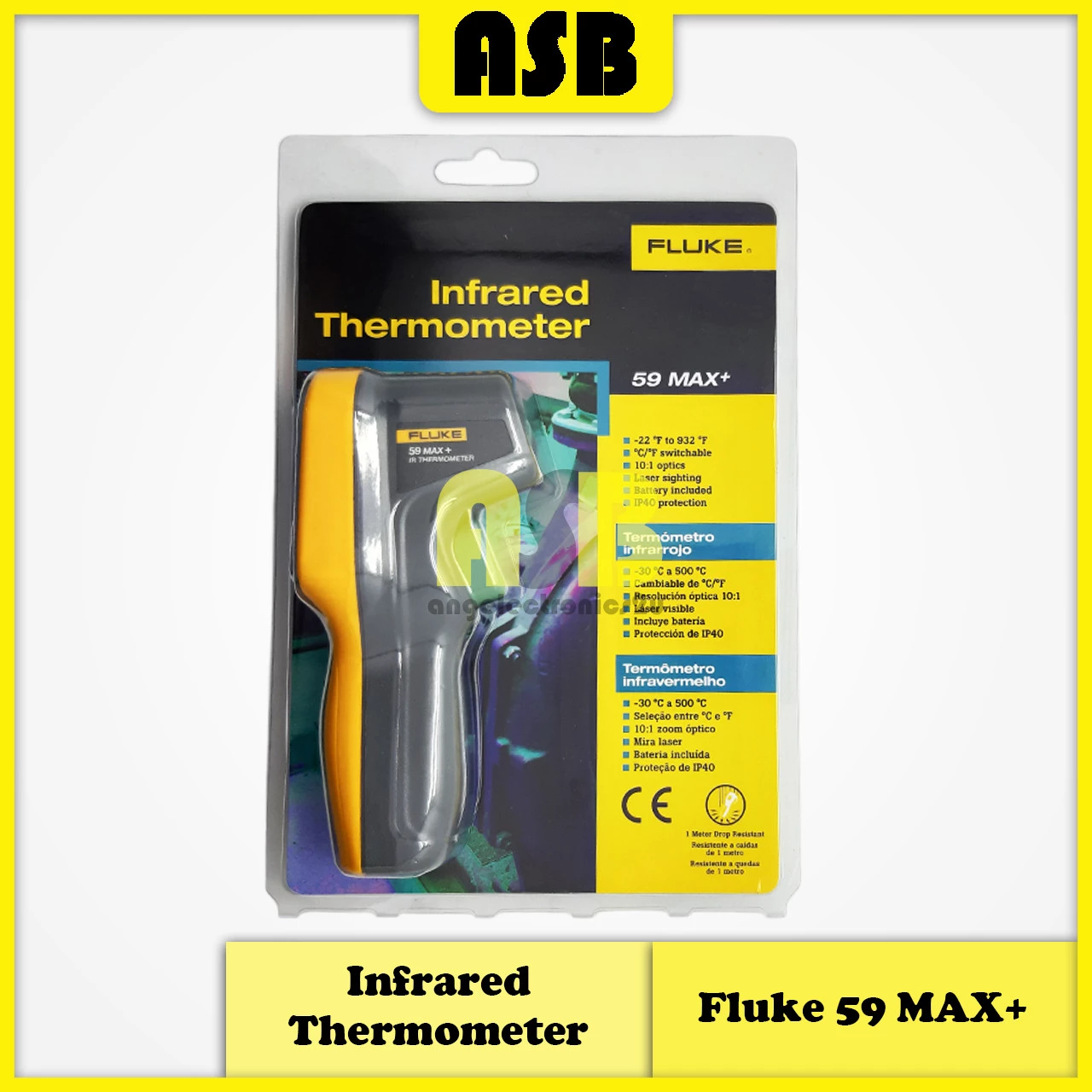 (1pc) Fluke 59 MAX+ Infrared Thermometer (362005039)
