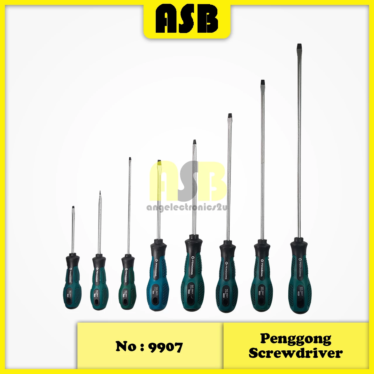 PENGGONG Screwdriver Flat Head Tip ( - ) ( Green )
