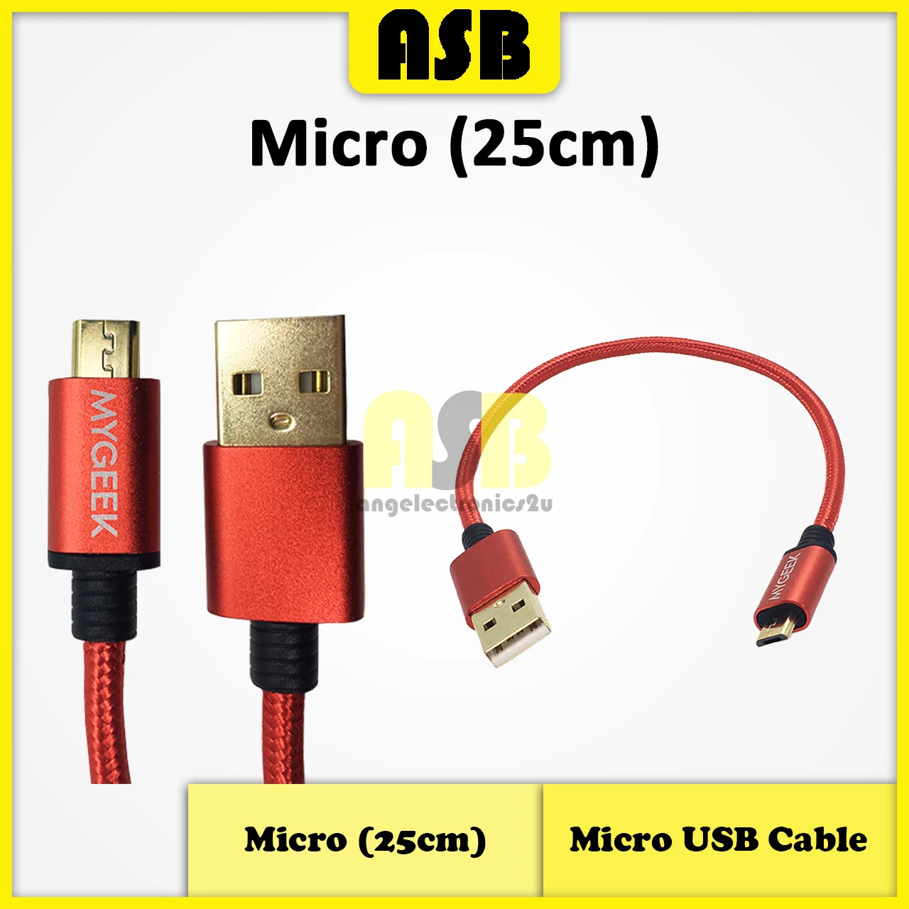 (1pc) Micro USB Cable 25cm / 50cm ( Random Colour )