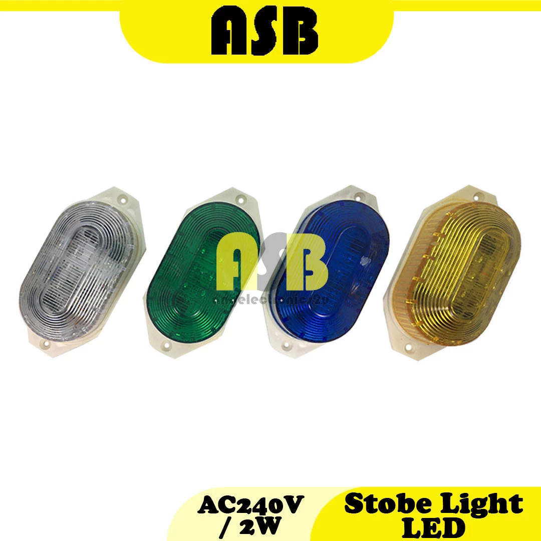 (1pc) Guguang LED Flash Light AC240V 2W ( White / Yellow / Blue / Green ) ( Color )